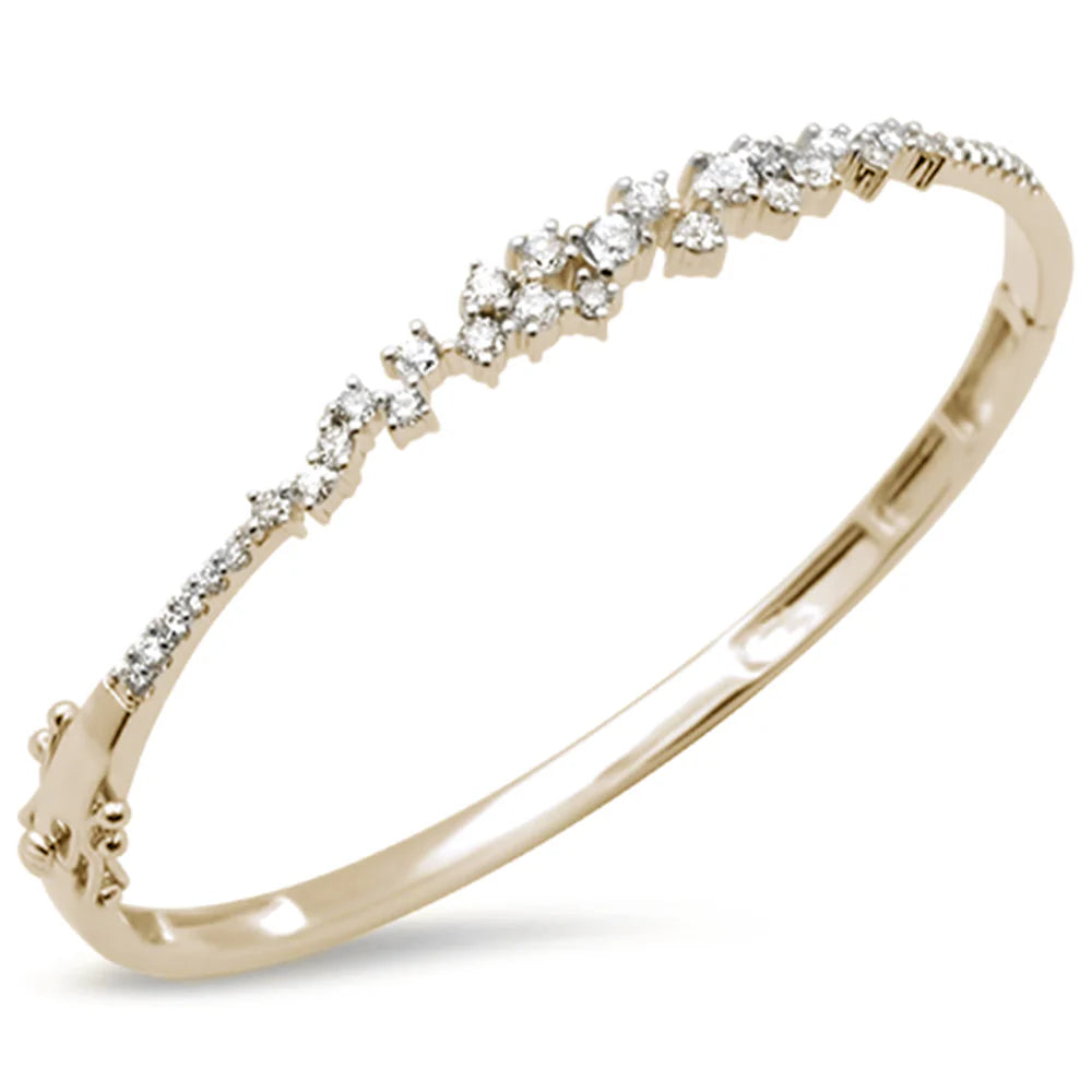 Golden Rebel - Yellow Gold Diamond Bangle Bracelet